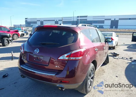 2011 Nissan Murano Sl z USA, uszkodzony, nr VIN JN8AZ1MU7BW051349